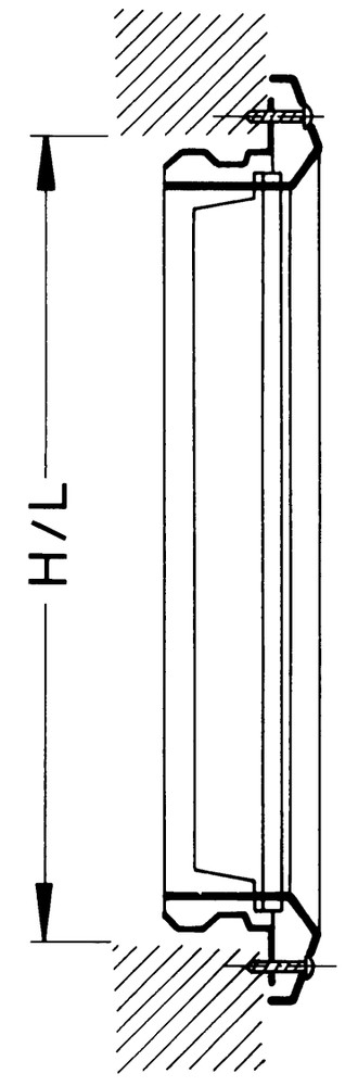 Lüftungsgitter für Kanaleinbau, 1025 x 325 mm
